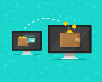 Money transfer between 2 computers