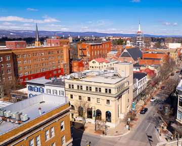 buildings in downtown Frederick, MD