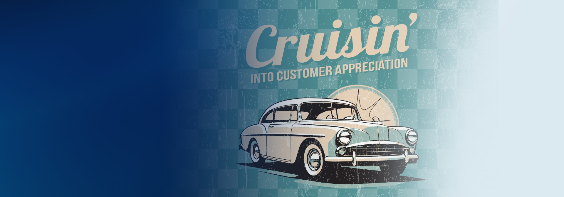 Cruisin into Customer Appreciation with car. 