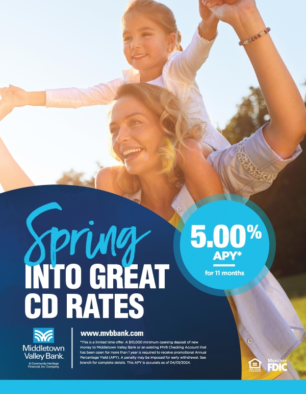 Spring into great CD rates. 5.00% APY for 11 months. 